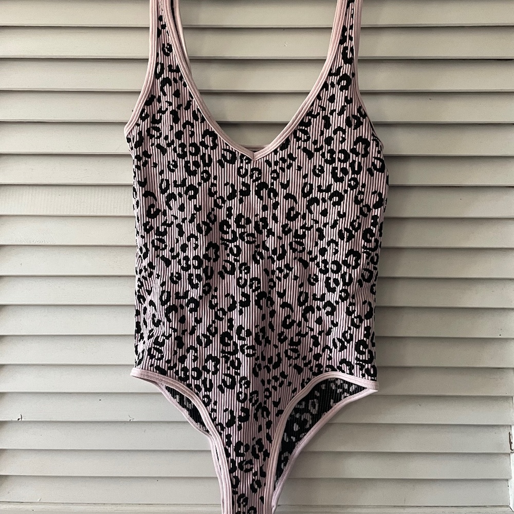 Leopard print bodysuit